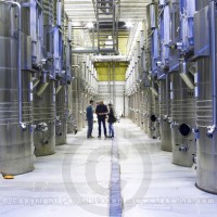 Stainless steel fermentation and storage tanks