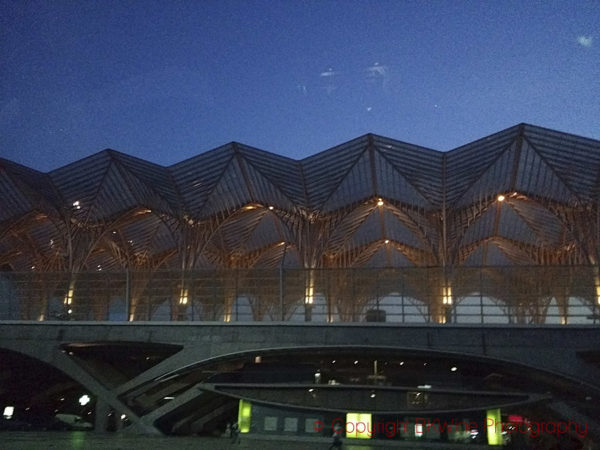 The Calatrava Gare do Oriente, nighttime, Lisbon-Oriente