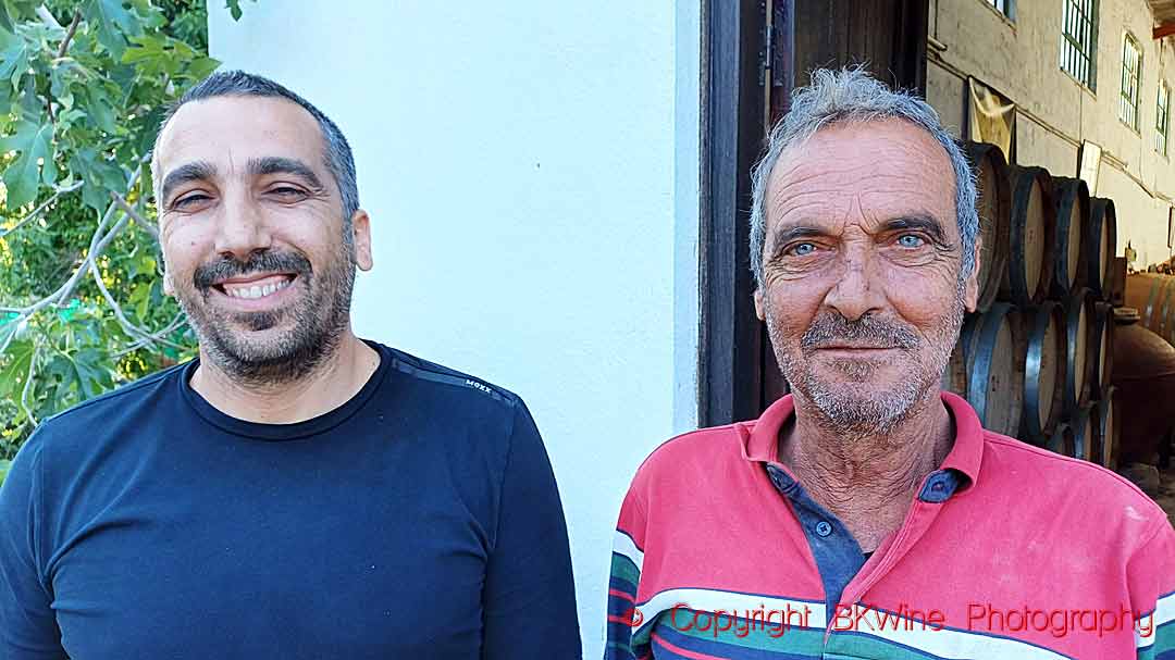 Filippos Karseras and Panayiotis Karseras of the Karseras Family Winery, Doros, Cyprus