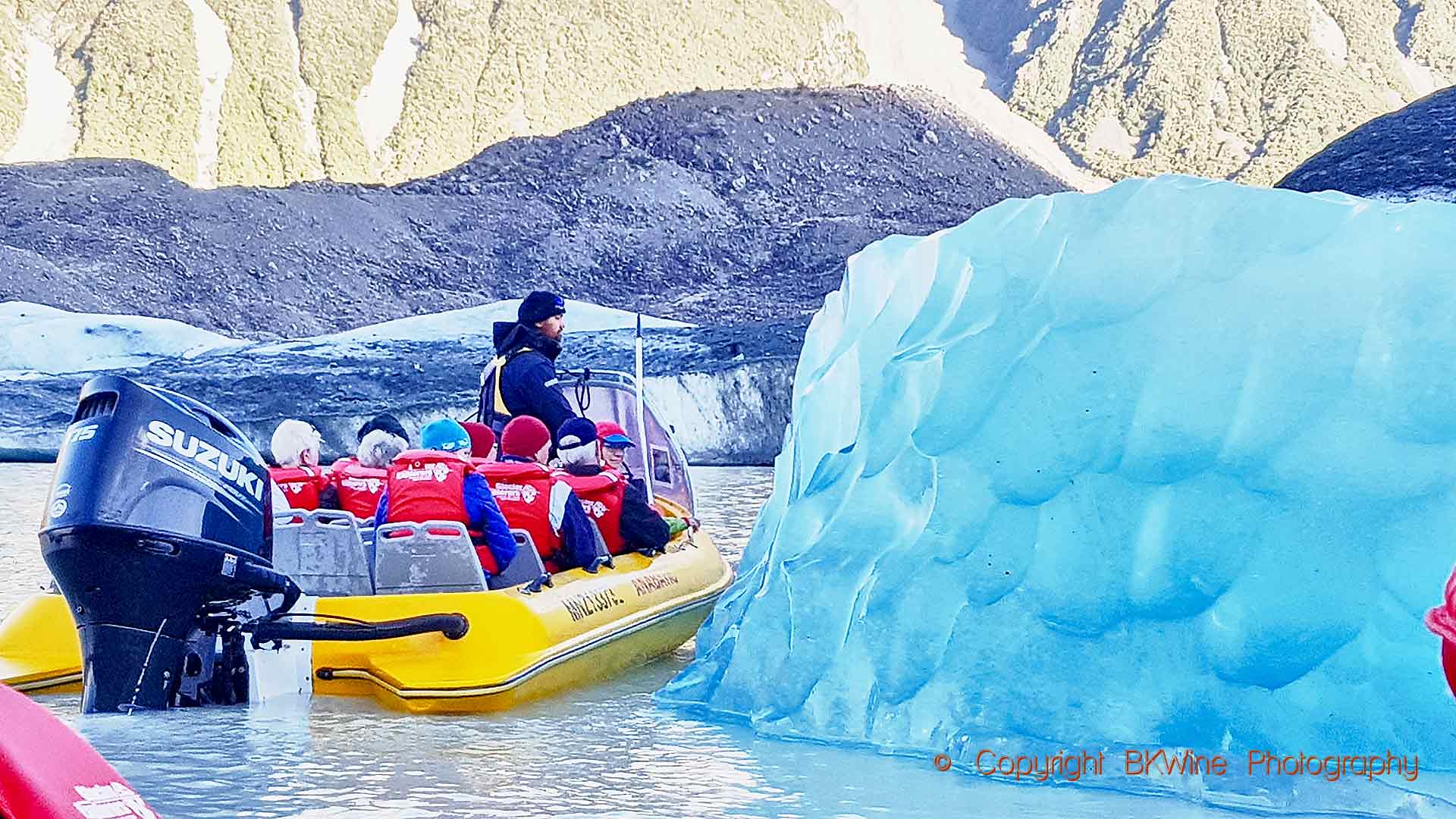 Ice 5/5: Exploring the Mount Cook glacier on the Tasman Lake, copyright BKWine Photography